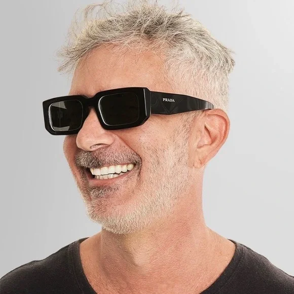 New - 💯Authentic - New - Prada Eyewear PR 06YS rectangle frame sunglasses - Picture 1 of 16